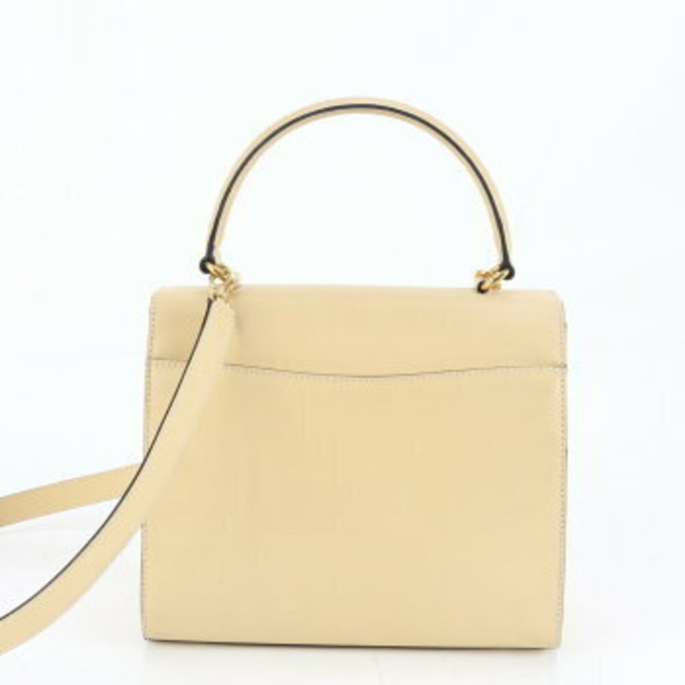 Celine leather shoulder bag hand top handles Beige Tan - Picture 3 of 9